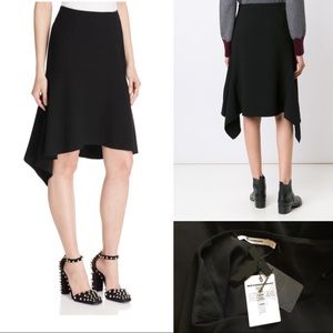 NWT! T by Alexander Wang Black Asymmetrical Skirt